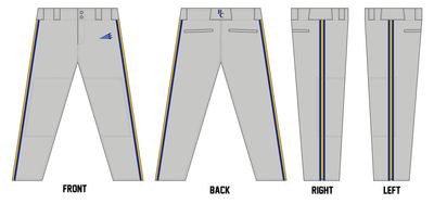 Rush City Tigers Custom Athletic Baseball Pant #BP2a