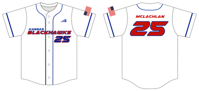 Kansas Blackhawks Custom HexaFlex Baseball Jersey #J5L