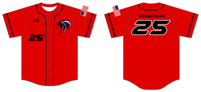 Kansas Blackhawks Custom HexaFlex Baseball Jersey #J3o
