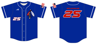 Kansas Blackhawks Custom HexaFlex Baseball Jersey #J5k
