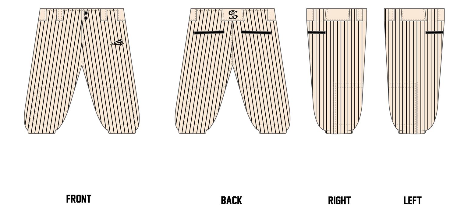 Hawaii Kai White Sox Custom Knickers Baseball Pant #BP3B