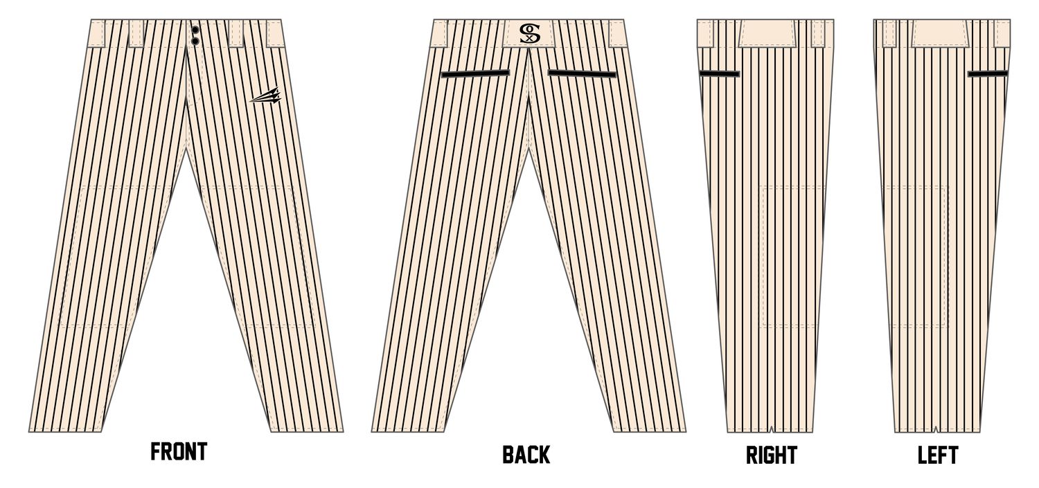 Hawaii Kai White Sox Custom Athletic Baseball Pant #BP3
