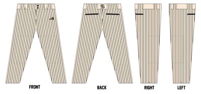 Hawaii Kai White Sox Custom Athletic Baseball Pant #BP3