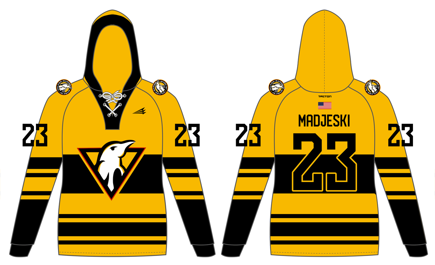 Wilkes-Barre Jr. Pens Custom Hockey Hoodie #HH10