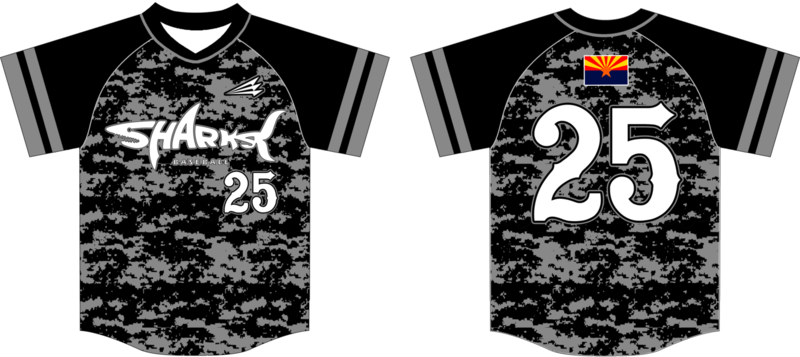Sharks Baseball Custom NanoDri Baseball Jersey #1d