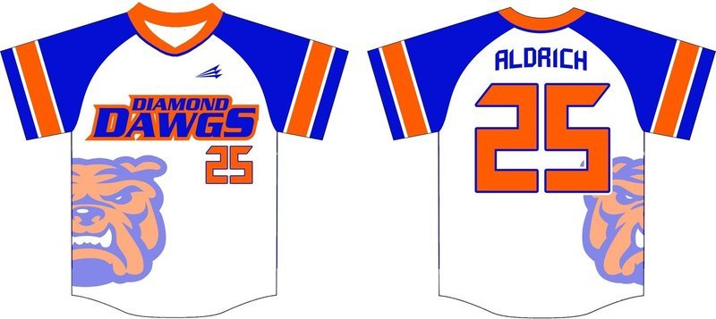 Diamond Dawgs (Aldrich) Custom NanoDri Baseball Jersey #2