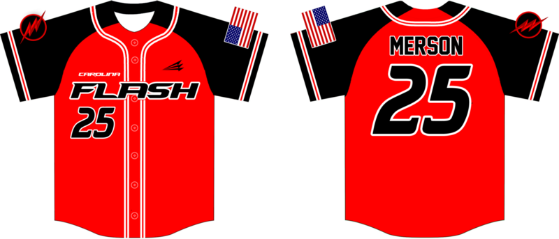 Carolina Flash Custom NanoDri Baseball Jersey #1C