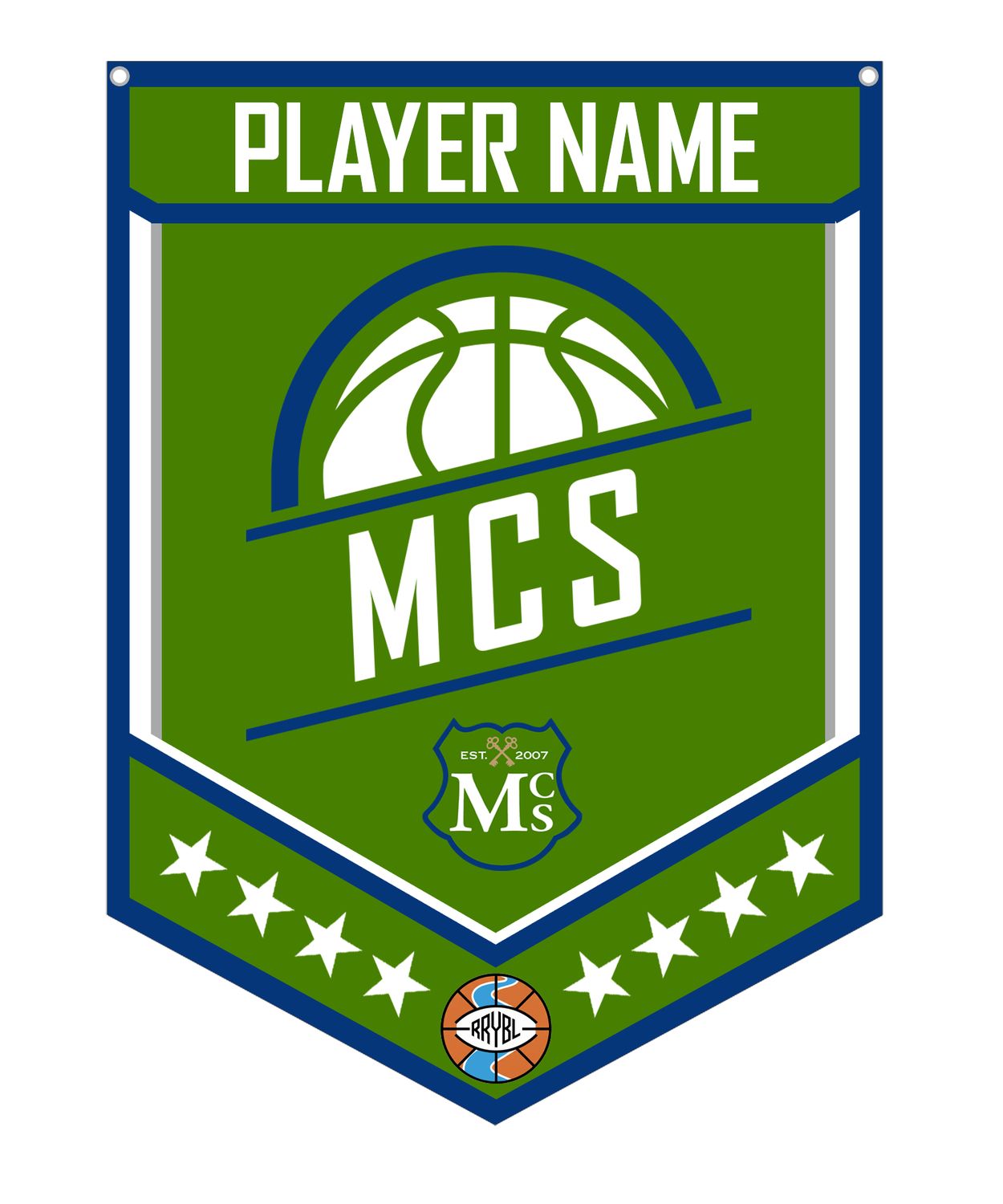 Montgomery Christian School RRYBL Custom Banner