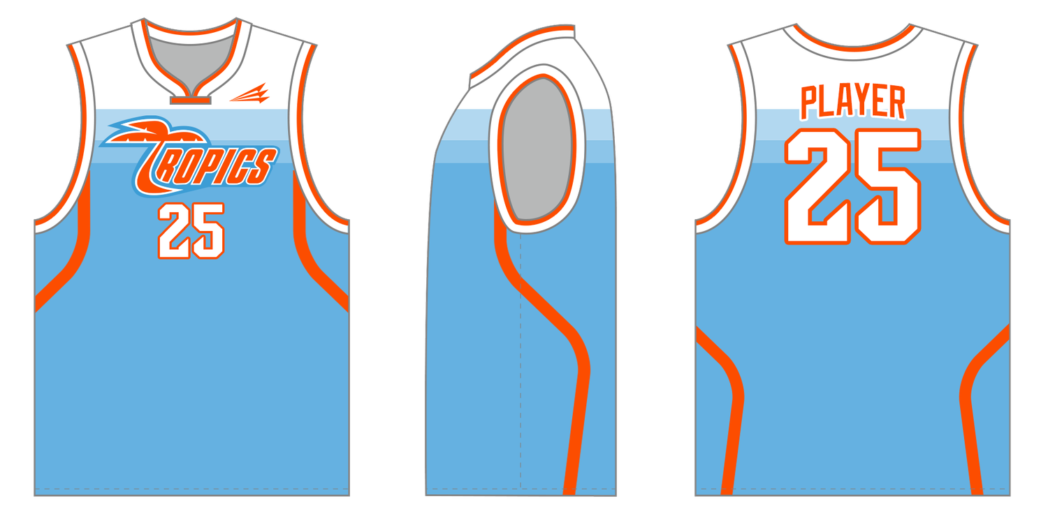 Southeast Tropics Custom Hexaflex Basketball Jersey #J3