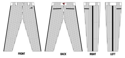 Terrace Hawks Baseball Custom Athletic Cut Baseball Pant #BP3C