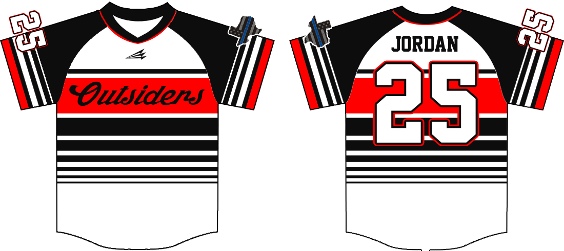 East Texas Outsiders Custom Hexaflex Baseball Jersey #2C