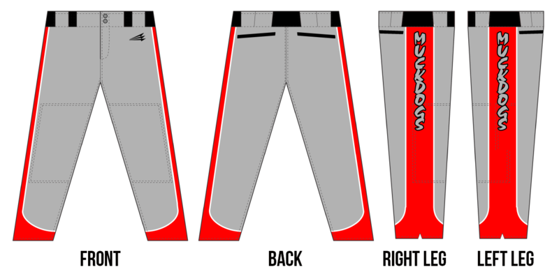 Muckdogs Custom Baseball Stacheman Elite Long Pant Design #BP2