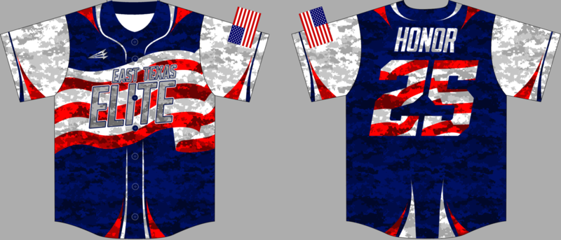East Texas Elite Custom NanoDri Baseball Jersey #1