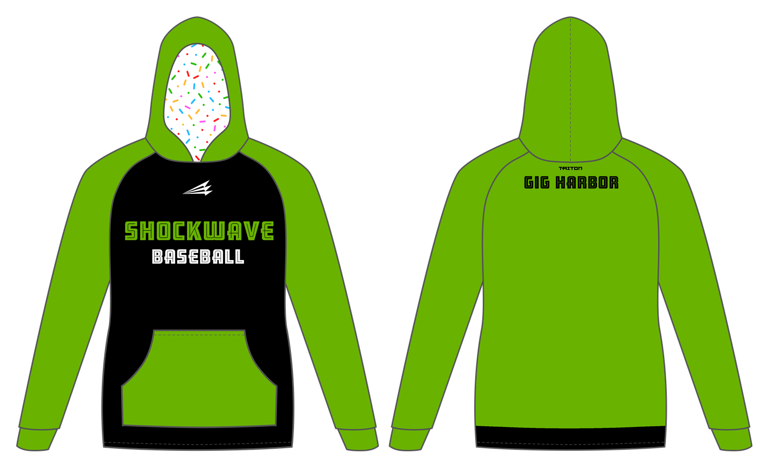 Gig Harbor Shockwave Custom Vulcan Hoodie #VH1