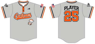 Cyclones Baseball Custom HexaFlex Baseball Jersey #J2E