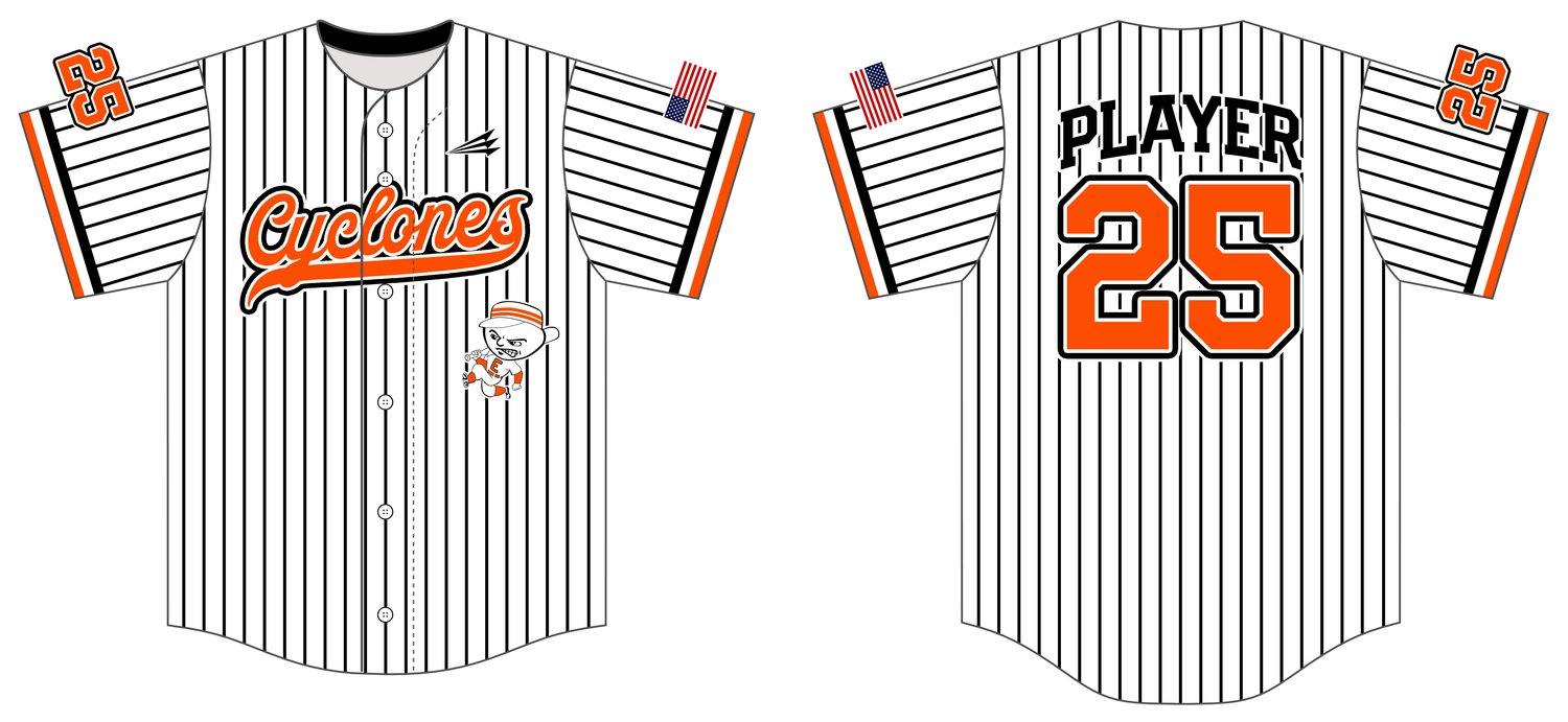 Cyclones Baseball Custom HexaFlex Baseball Jersey #J2D