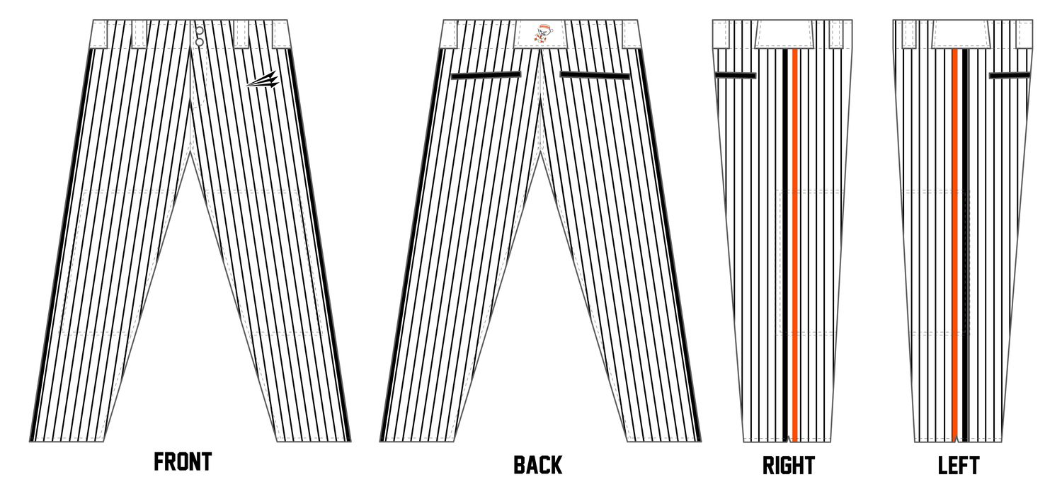 Cyclones Baseball Custom Athletic Cut Baseball Pant #BP2D