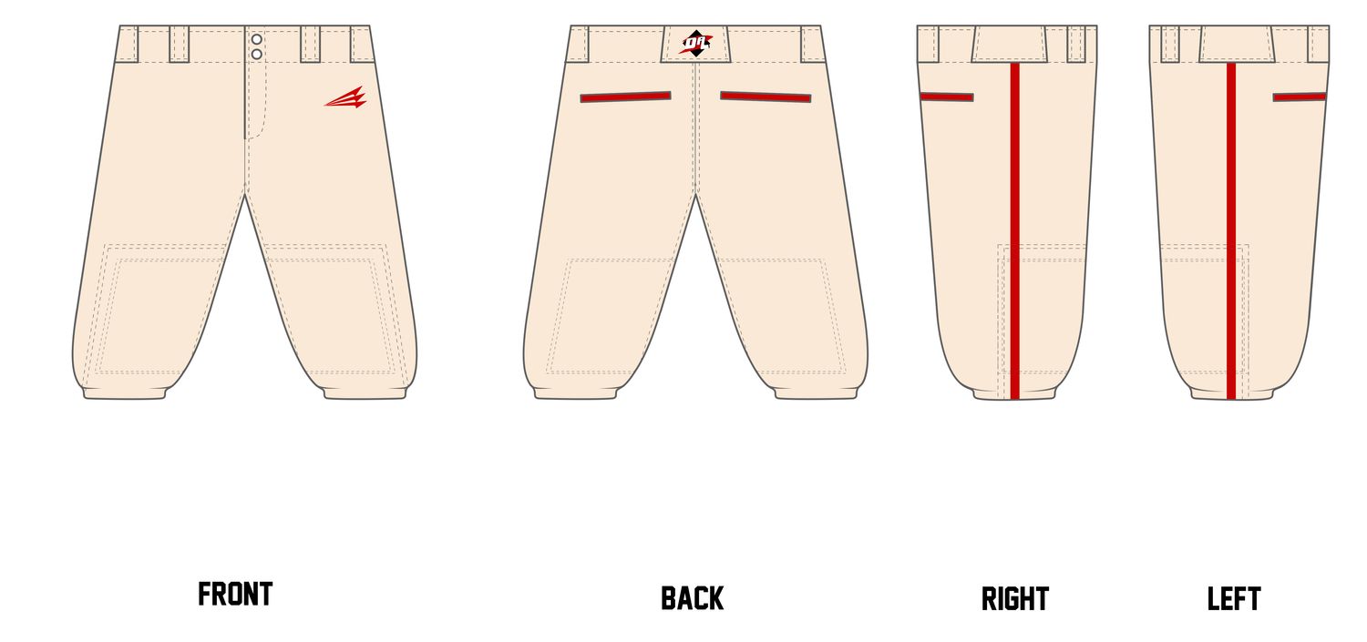 Diamond Athletics Custom Knicker Cut Baseball Pant #BP4C