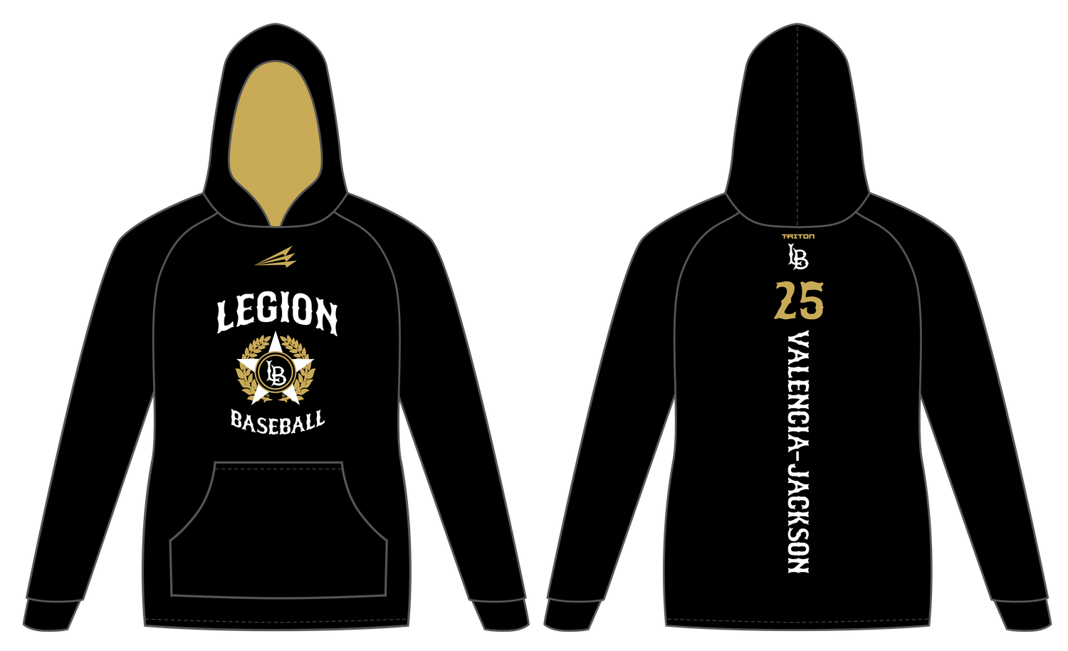 Legion Baseball (Daveiga) Custom Vulcan Hoodie #VH6