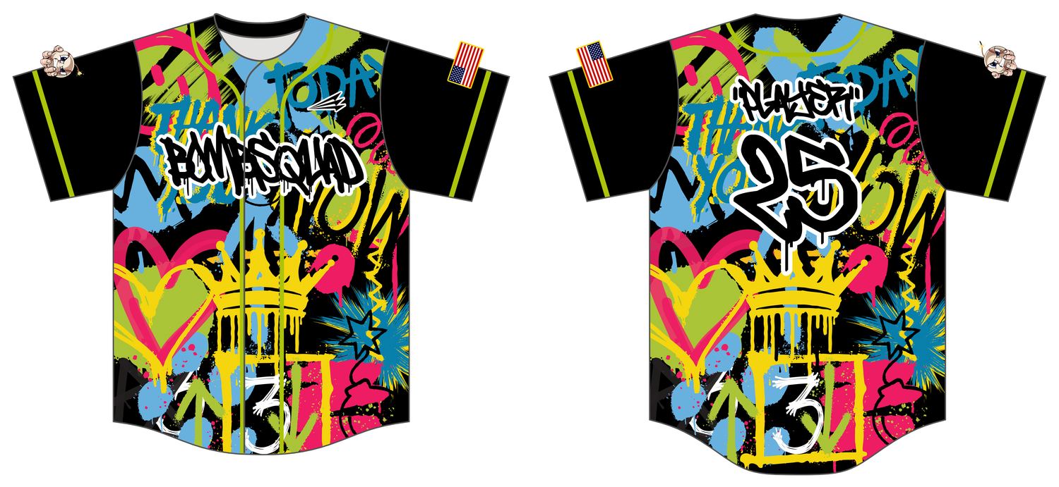 FC BombSquad Custom HexaFlex Baseball Jersey #J4D