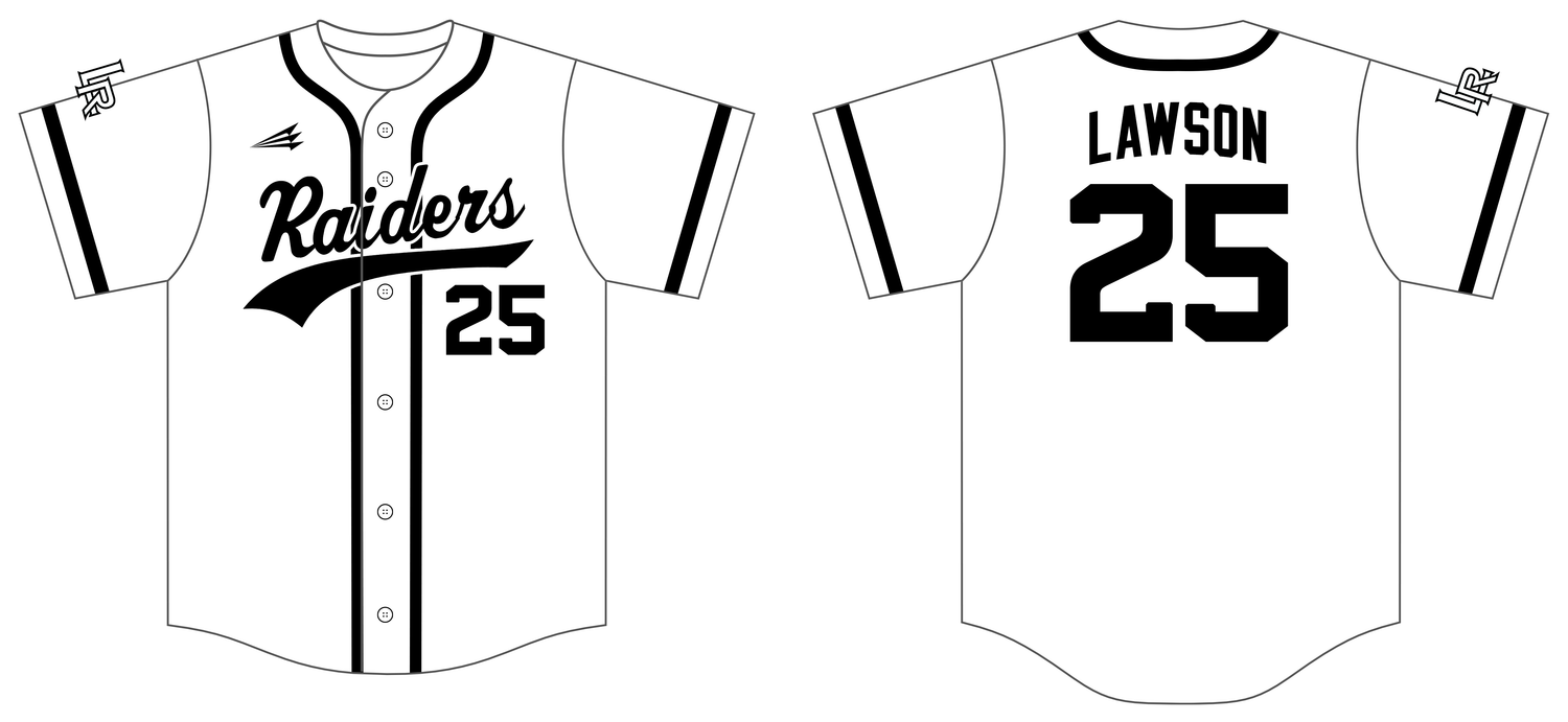 Lubbock Raiders Custom HexaFlex Baseball Jersey #J61a