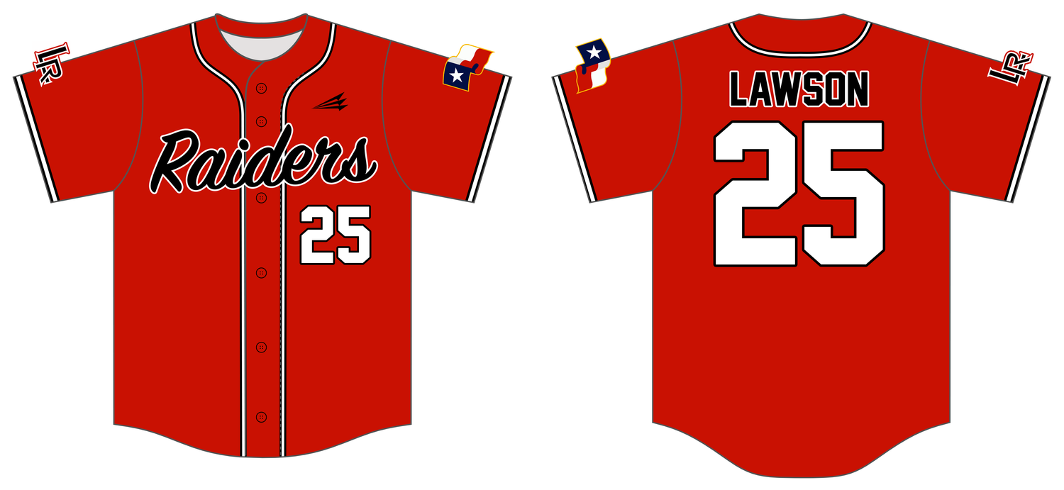 Lubbock Raiders Custom NanoDri Baseball Jersey #J62