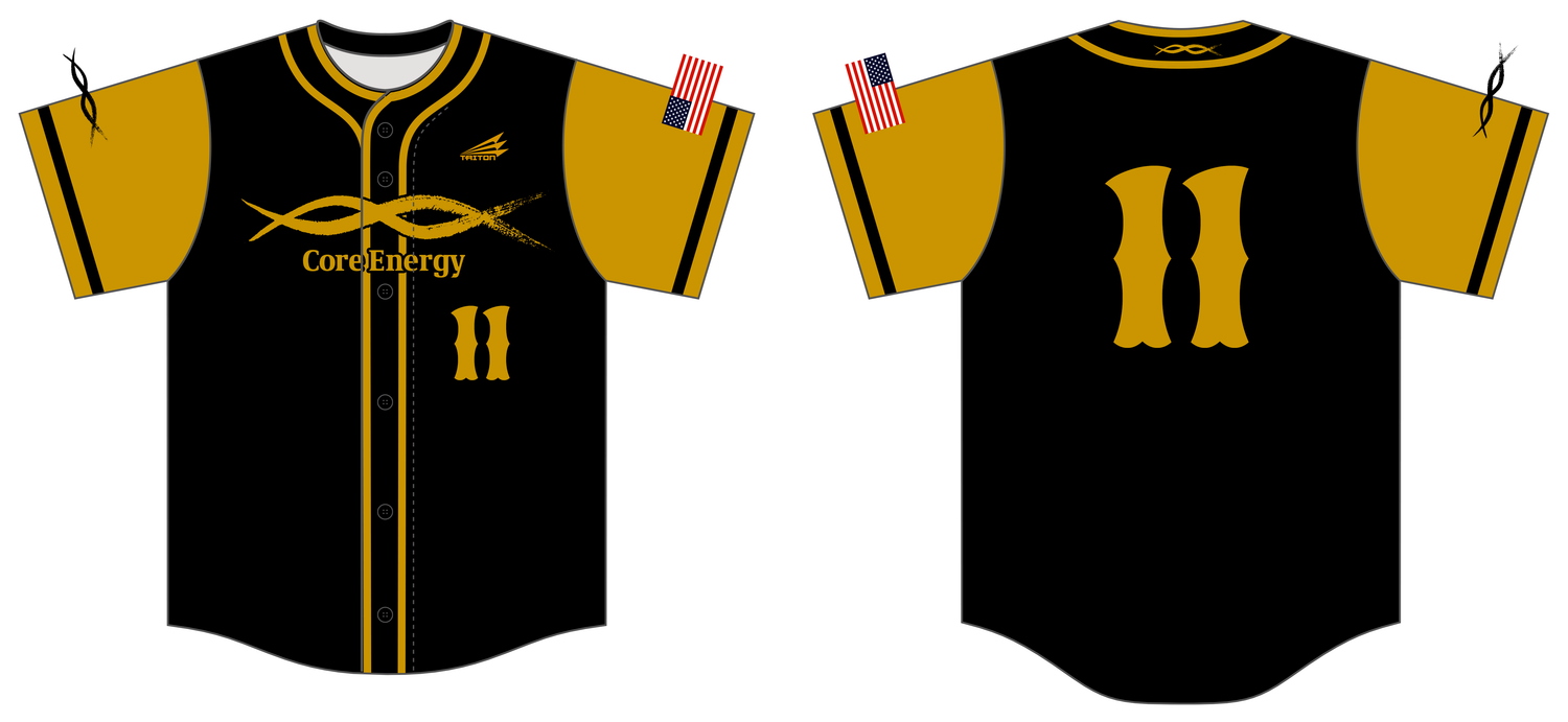 Core Energy Custom NanoDri Baseball Jersey