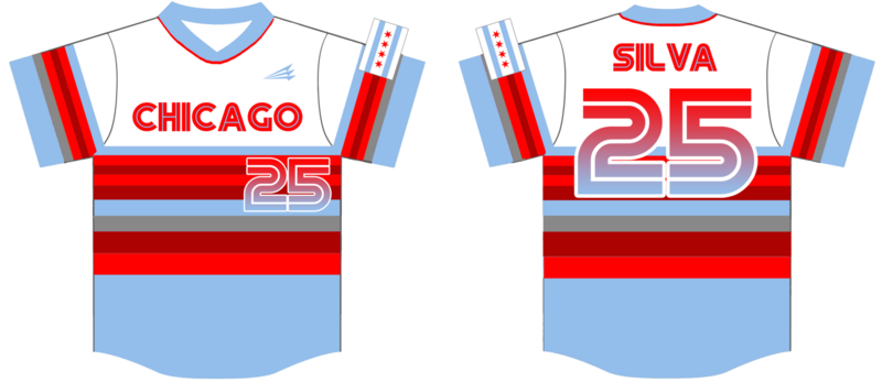 Team Chicago Custom NanoDri Baseball Jersey #1B