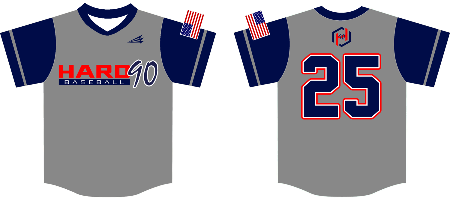 Hard 90 Custom NanoDri Baseball Jersey Design #1B