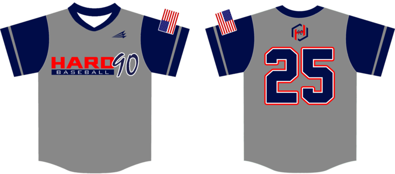 Hard 90 Custom NanoDri Baseball Jersey Design #1B