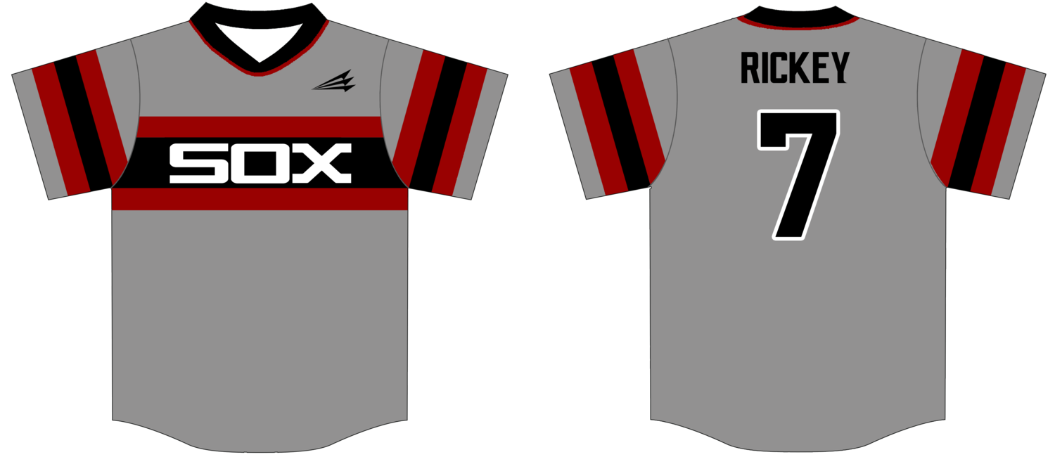 Black Sox (Rickey) Custom NanoDri Baseball Jersey #1D