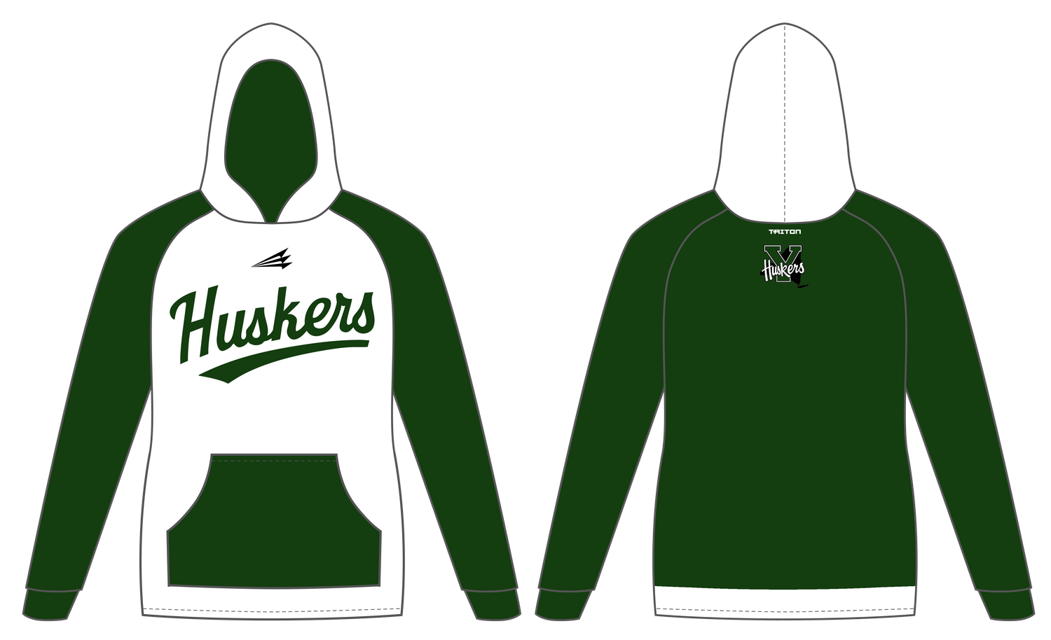Yorktown Huskers Custom Vulcan Hoodie #VH1