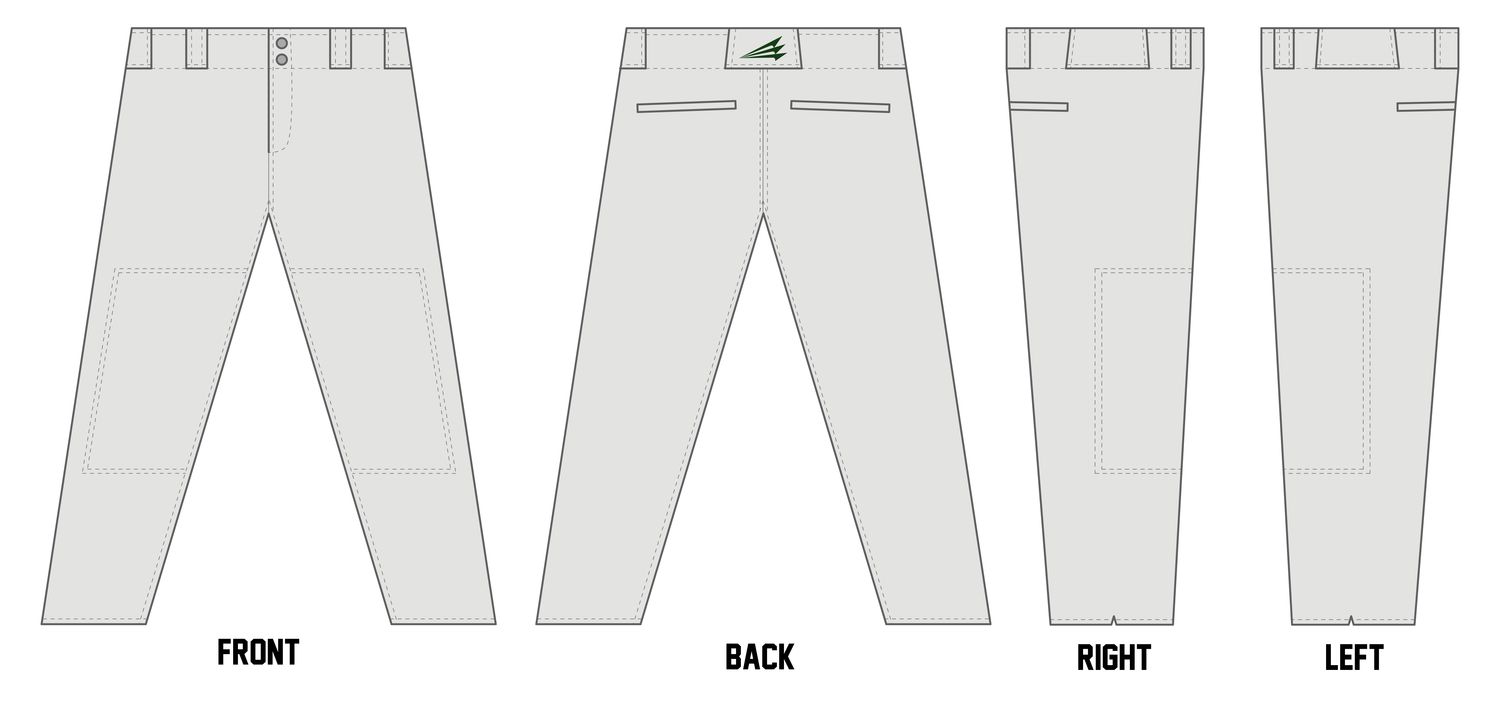 Hamilton A's Custom Athletic Cut Baseball Pants #BP44B
