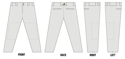 Hamilton A's Custom Athletic Cut Baseball Pants #BP44B