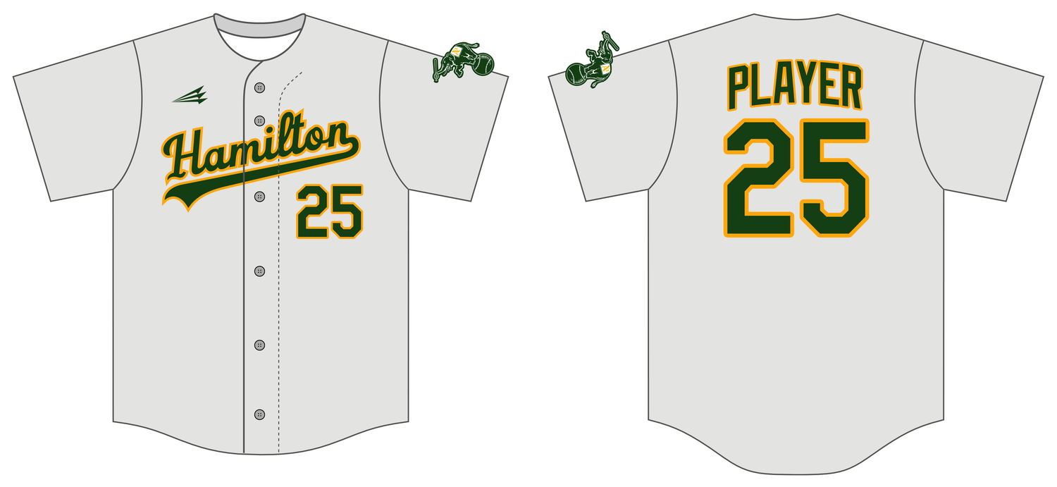 Hamilton A's Custom Nanodri Baseball Jersey #J44C
