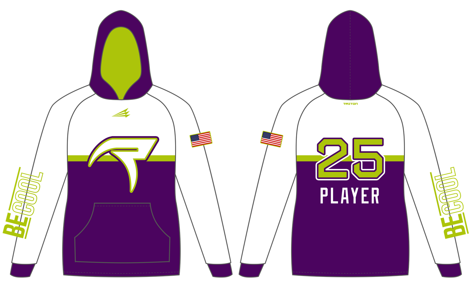 Manteno Raptors 12U Custom Vulcan Hoodie #VH4