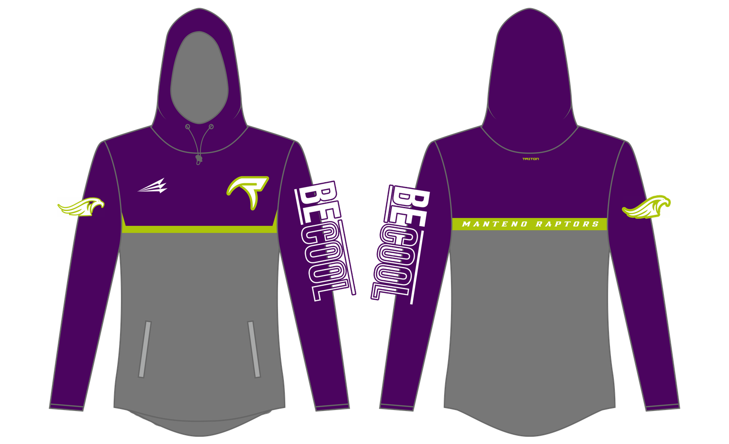 Manteno Raptors 12U Custom QuadFlex Hoodie #QF4