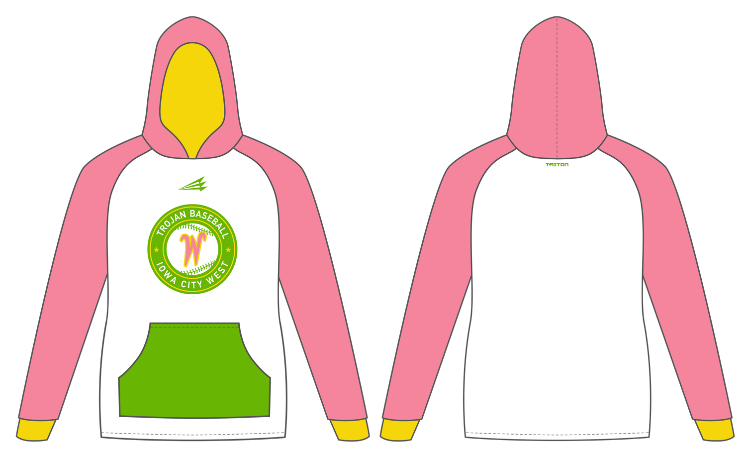 Trojans 12U Gold Custom Vulcan Hoodie #VH1