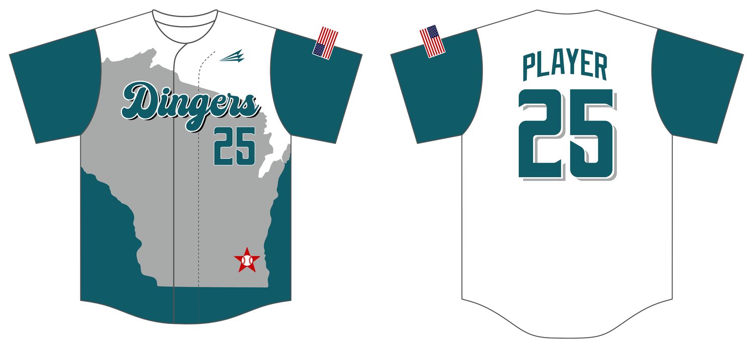 STIKS DINGERS Custom HexaFlex Baseball Jersey #J4F