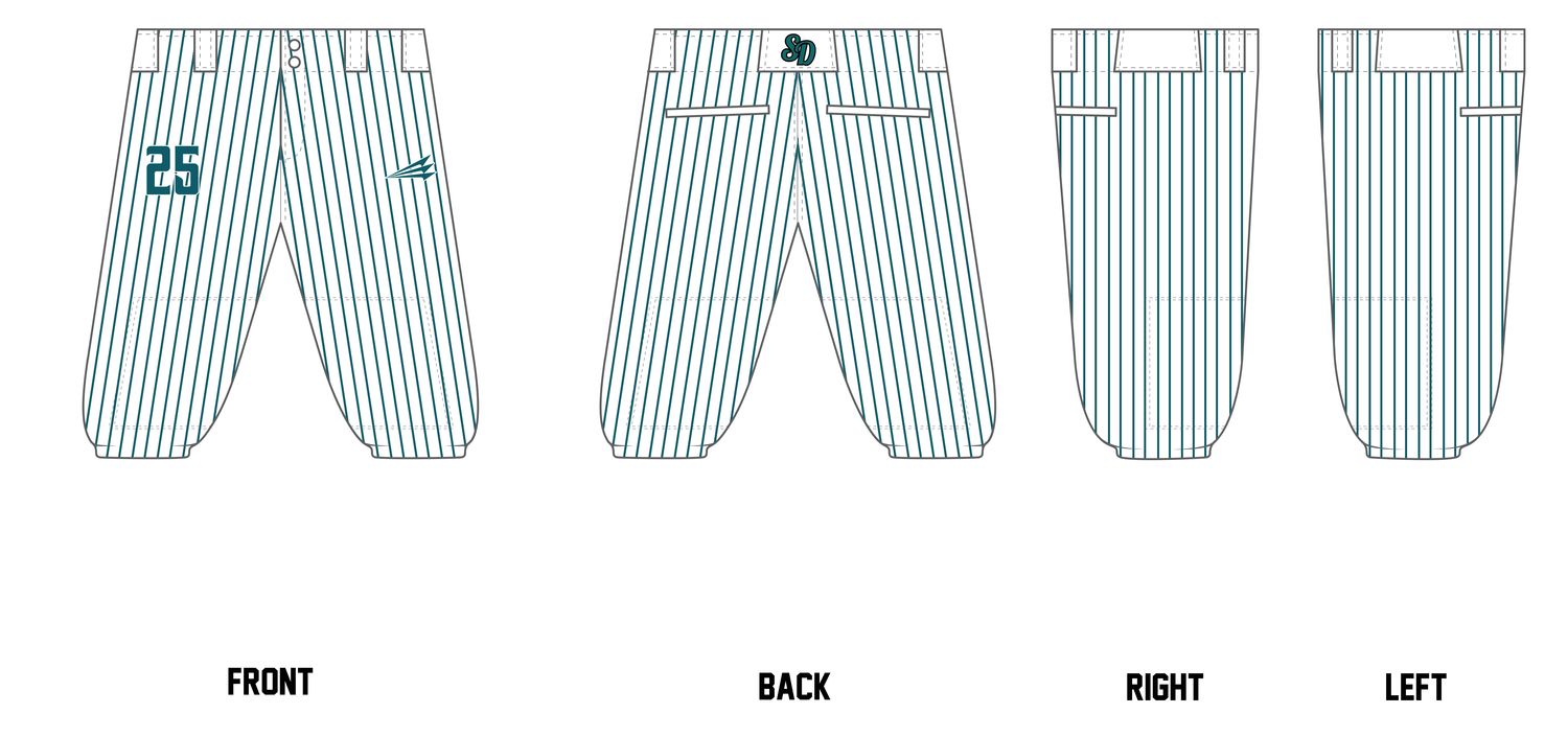 STIKS DINGERS Custom Knicker Baseball Pant #BP8B