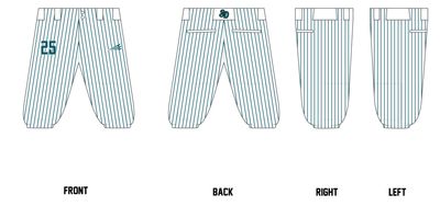 STIKS DINGERS Custom Knicker Baseball Pant #BP8B