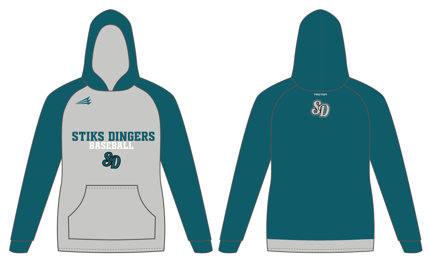 STIKS DINGERS Custom Vulcan Hoodie #VH1