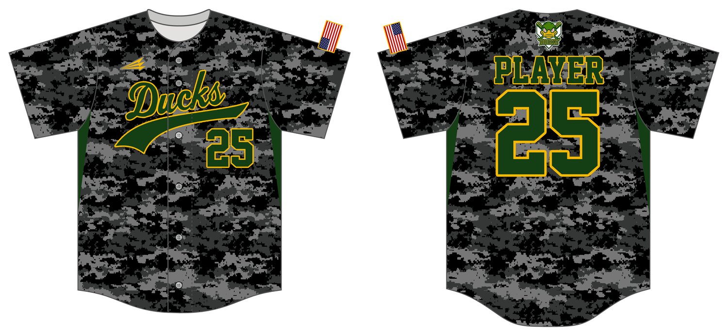 Ducks Custom HexaFlex Baseball Jersey #J3C