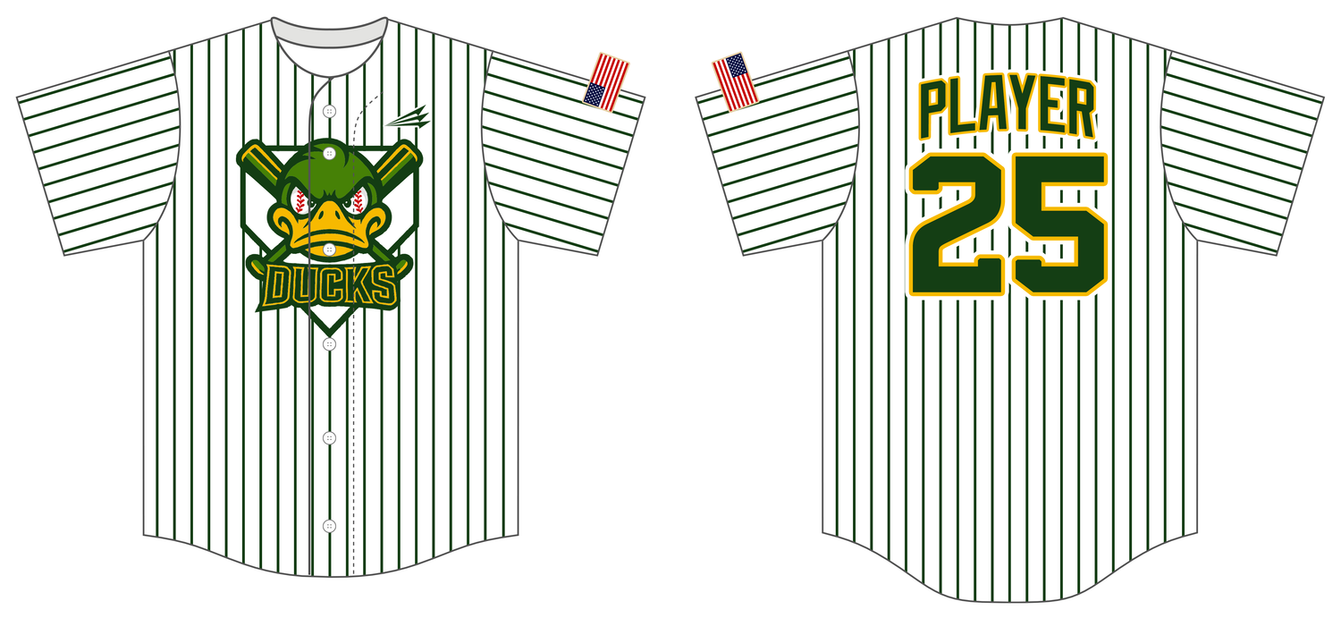 Ducks Custom HexaFlex Baseball Jersey #J4