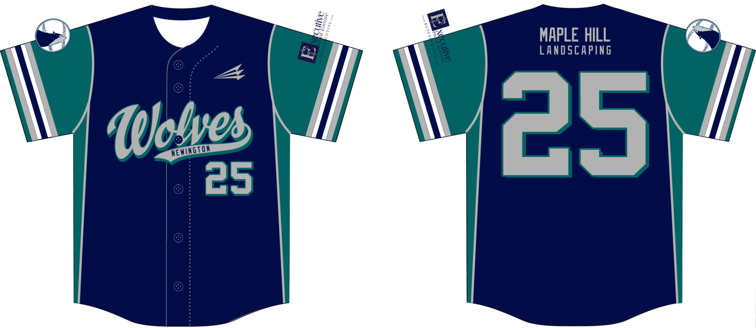 Newington Wolves Custom NanoDri Baseball Jersey #3B