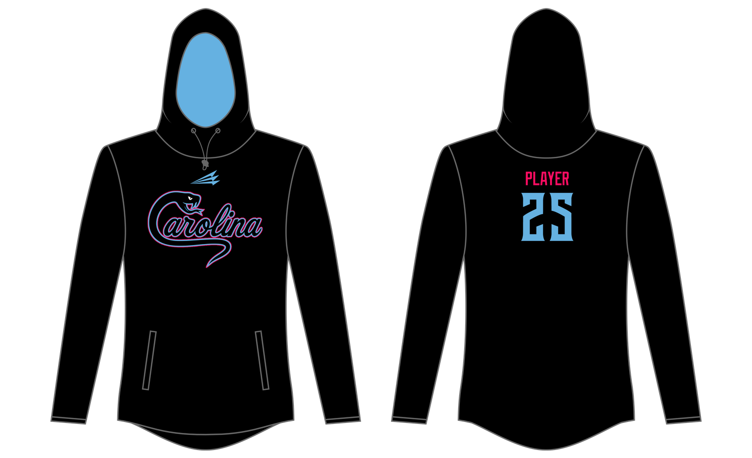 Carolina Venom Custom QuadFlex Hoodie #QFX