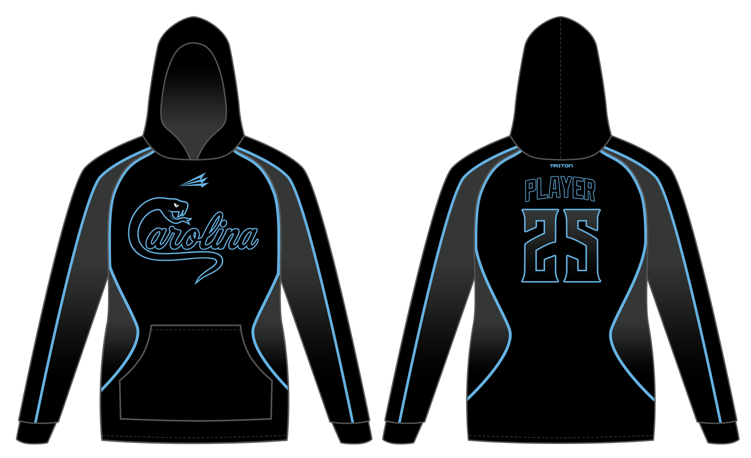 Carolina Venom Custom Vulcan Hoodie #VH1