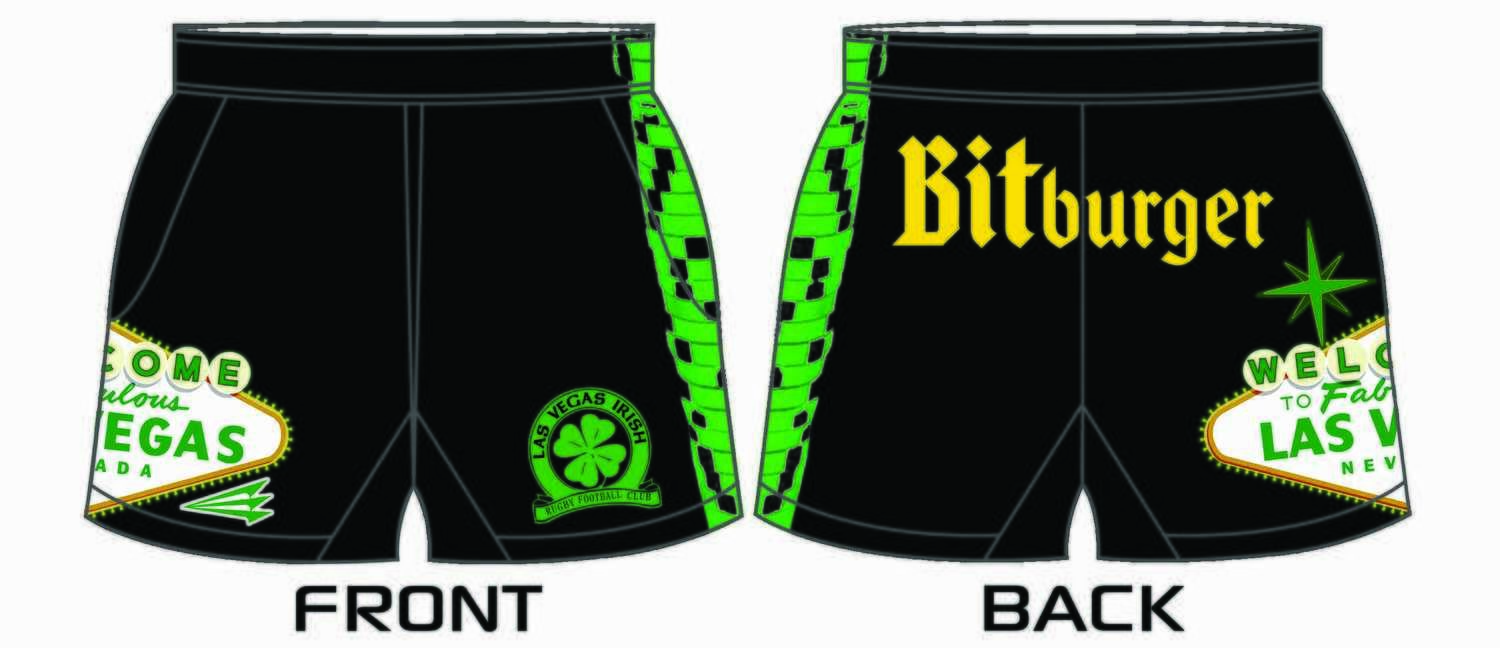 Las Vegas Irish Custom Rugby Shorts #RS4