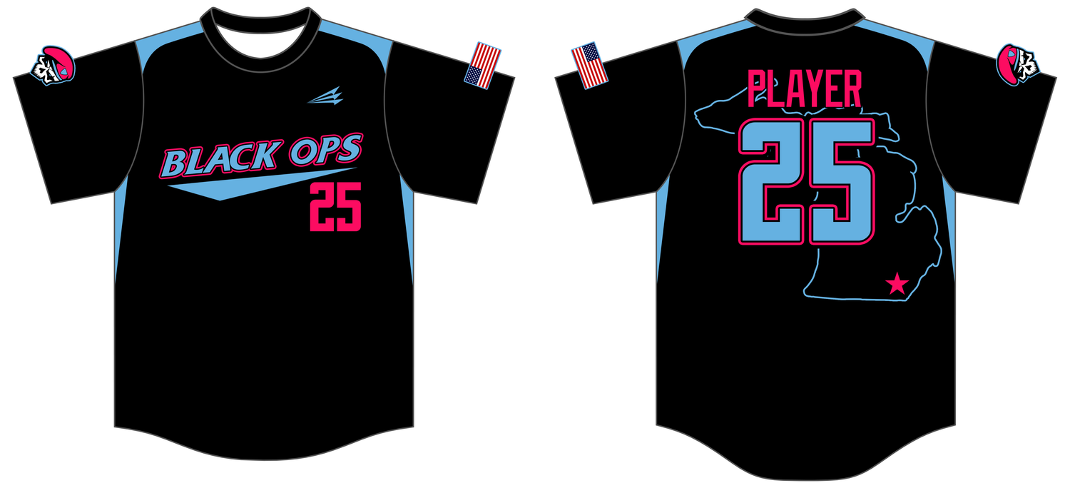 Black Ops (Lugari) Custom NanoDri Baseball Jersey #J2D