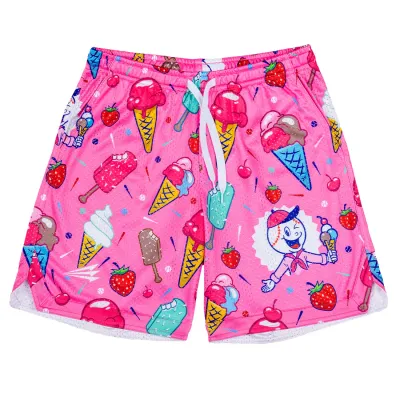 The Ice Cream Man Seamhead Lifestyle Baseball Mesh Shorts